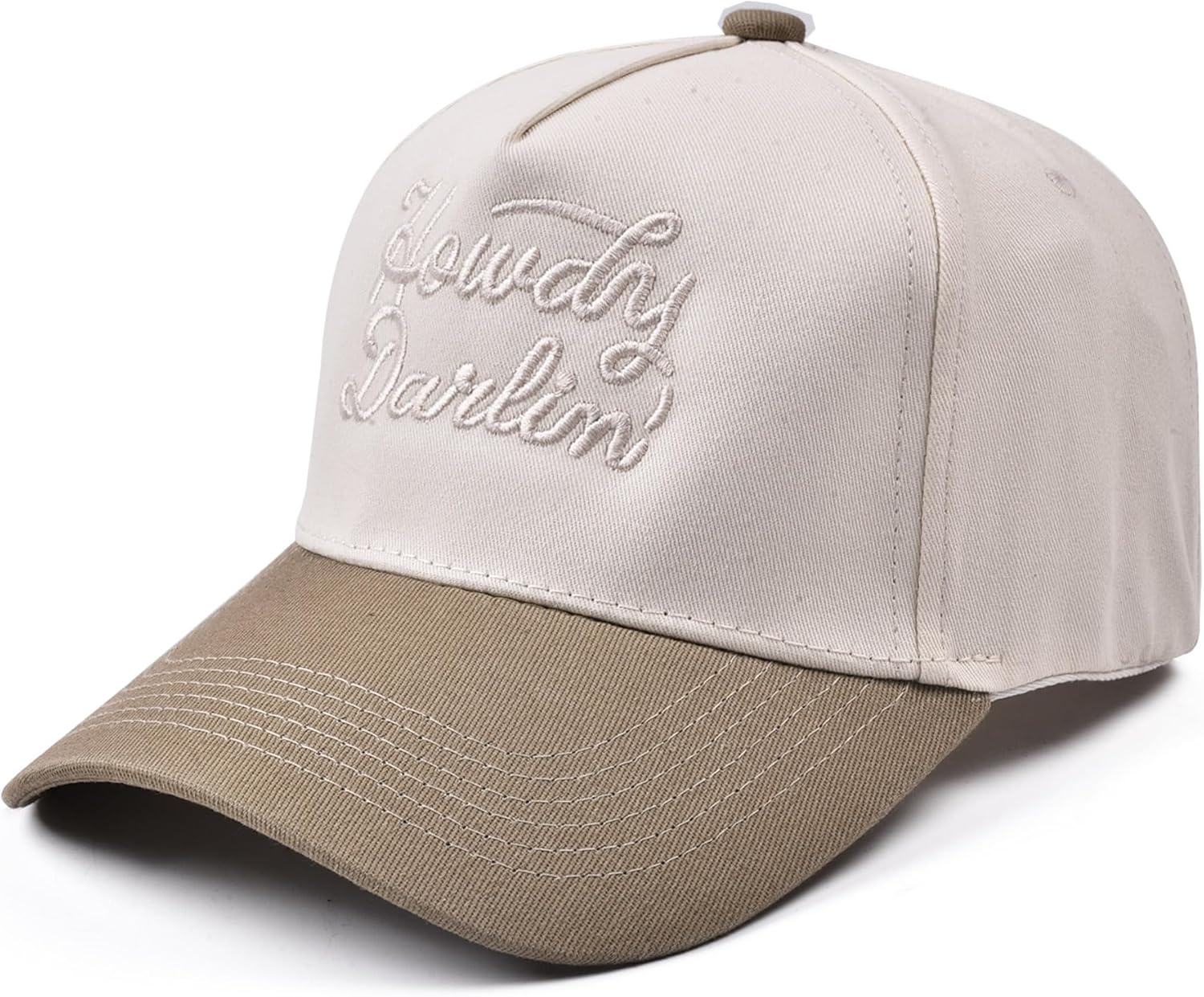 Howdy Darlin' Vintage Hat Two-Tone Funny Trucker Hat Trendy Embroidered Baseball Cap for Women Men - Image 2