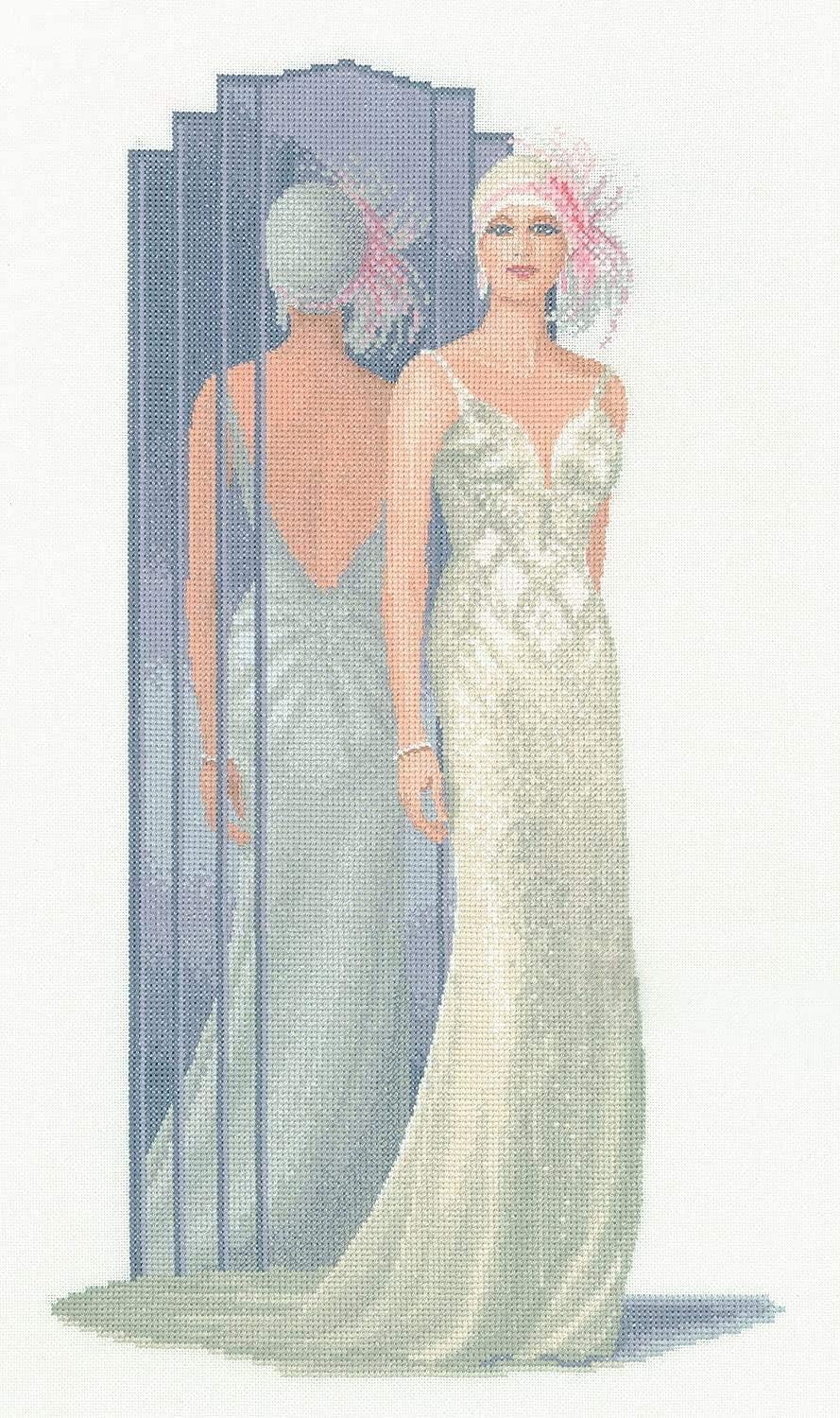 Heritage Counted Cross Stitch kit Aida Lilly (A), JLLI1381-A, 24,5x43,5cm, DIY