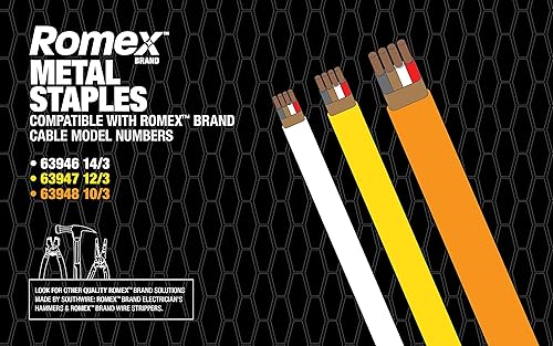 Miniatura 3 de Southwire SMS916-5000BKT - Grapas de metal Romex de 916 pulgadas, cubo de 5000 piezas