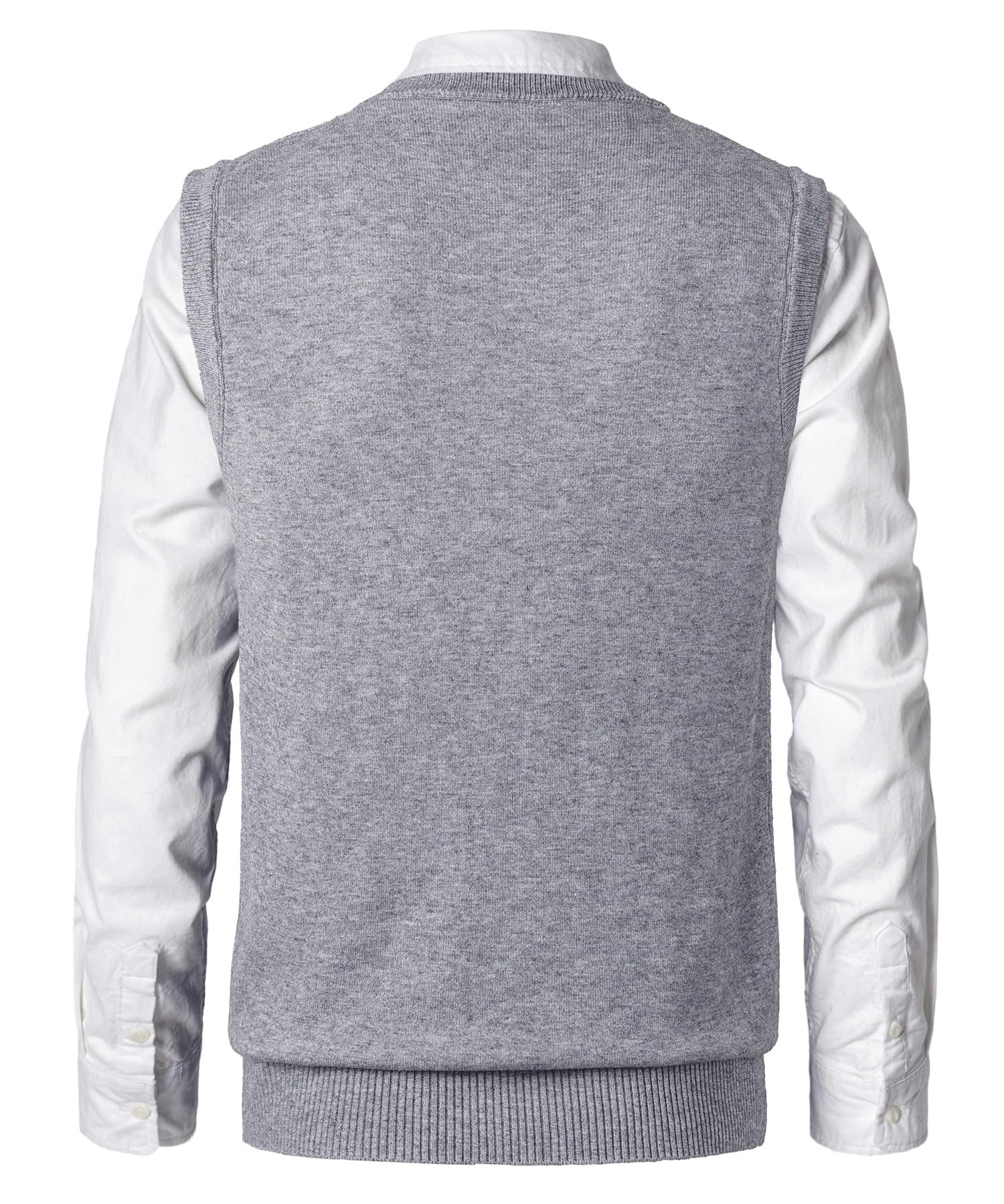 Hombre Invierno Sin Mangas SuéTer Cómodo Cárdigan De Punto Classic Business Gentleman Prendas Casual de Negocios Casual Suéter Prendas de Punto Pullover
