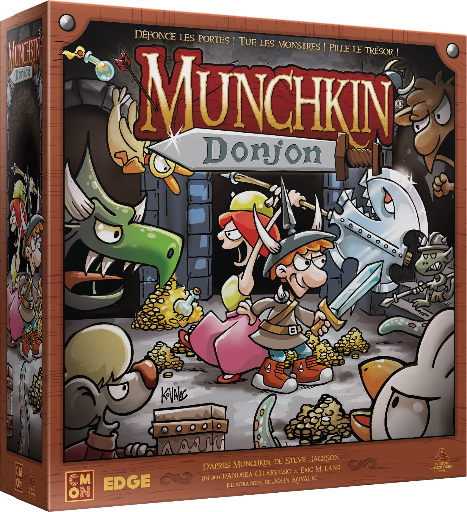 Munchkin – Jeu De Cartes Humoristique – Explorez Le Donjon, Tuez Les Monstres Et Pillez Le Trésor – Dès 10 Ans, 3-6 Joueurs, 60-90 Min
