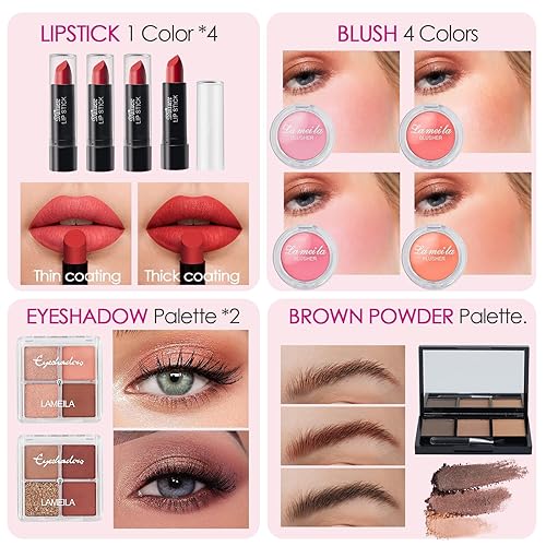 Miniatura 8 de Golray Kit de maquillaje para niñas, kit completo y kit de burbujas de nano cinta para niños, regalos de cumpleaños de Navidad, juguetes para