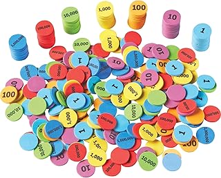 Learning Resources Place Value Disks, Early Math Skills, Set of 280 Pieces, Ages 6+