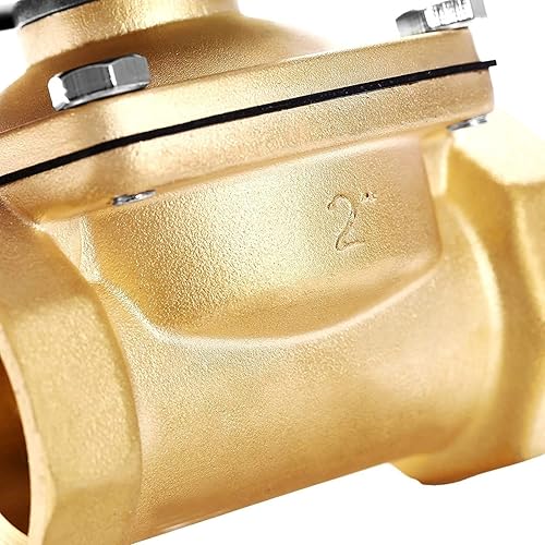 Miniatura 4 de BACOENG 2" NPT eléctrico válvula solenoide 110 V AC normalmente cerrado Válvula Solenoide