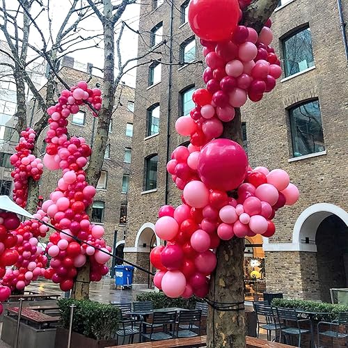 Vista 88 de PartyWoo Globos de color rosa claro, 100 globos de látex de color rosa pálido pastel de 12 pulgadas para graduación, boda, baby shower, revelación