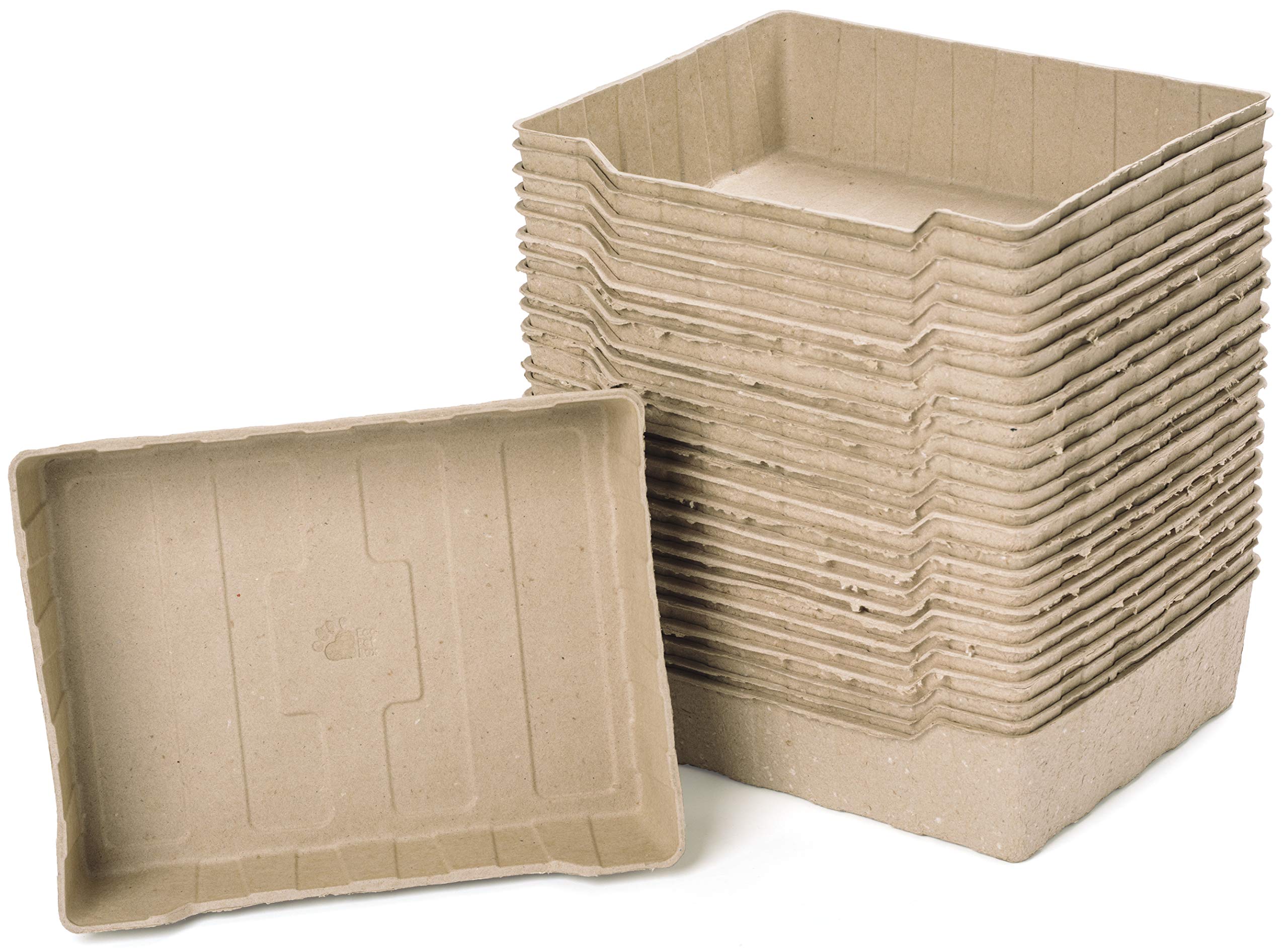 Disposable Cat Litter Tray - EcoPetBox - Various packs - Eco Friendly - Liquid Proof - Lightweight- NOW EVEN BETTER!! (40 Pack) - VOLKOS — image 1
