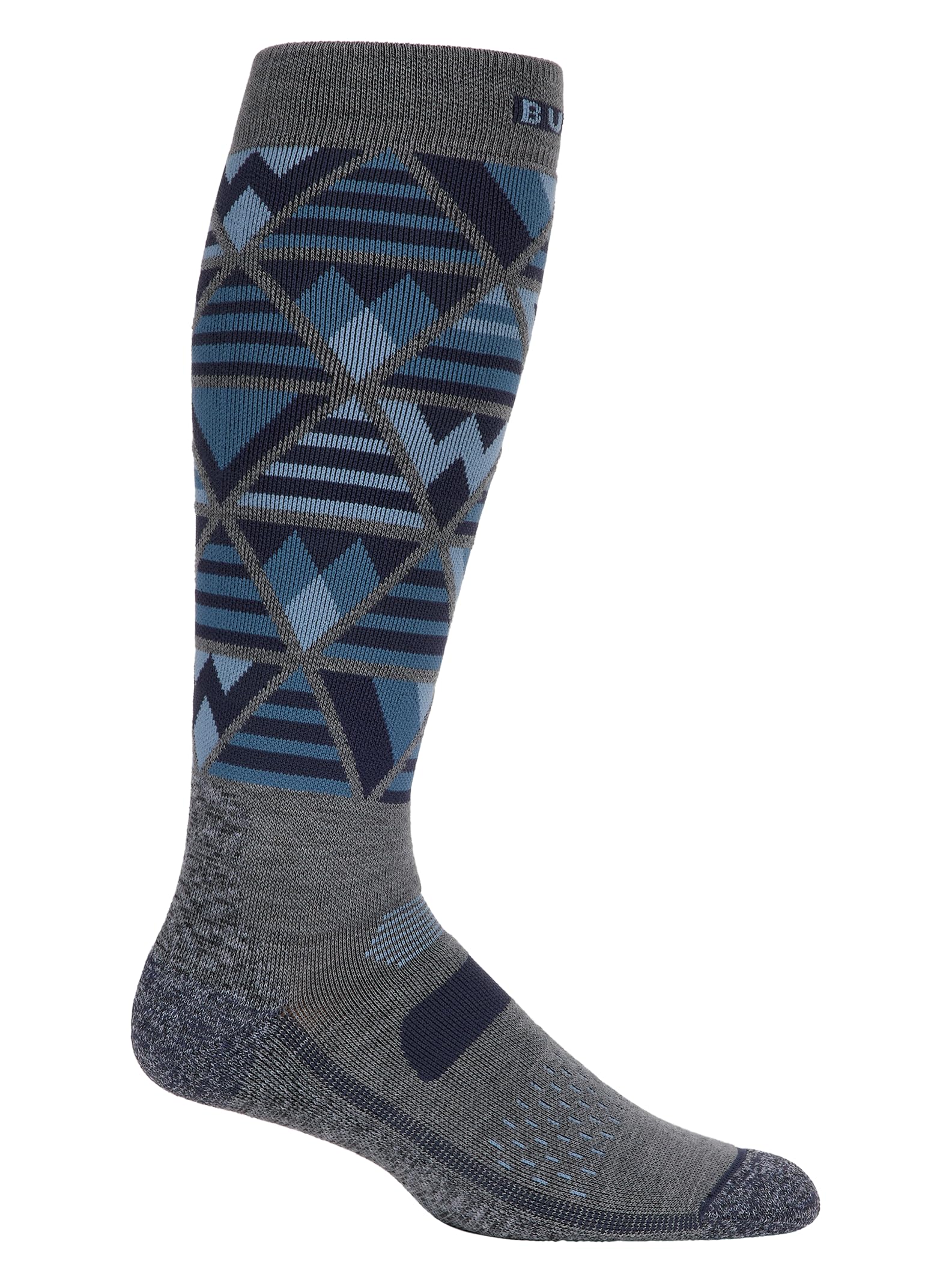 Burton Men's Performance Midweight Socks, Dark Slate Heather, L