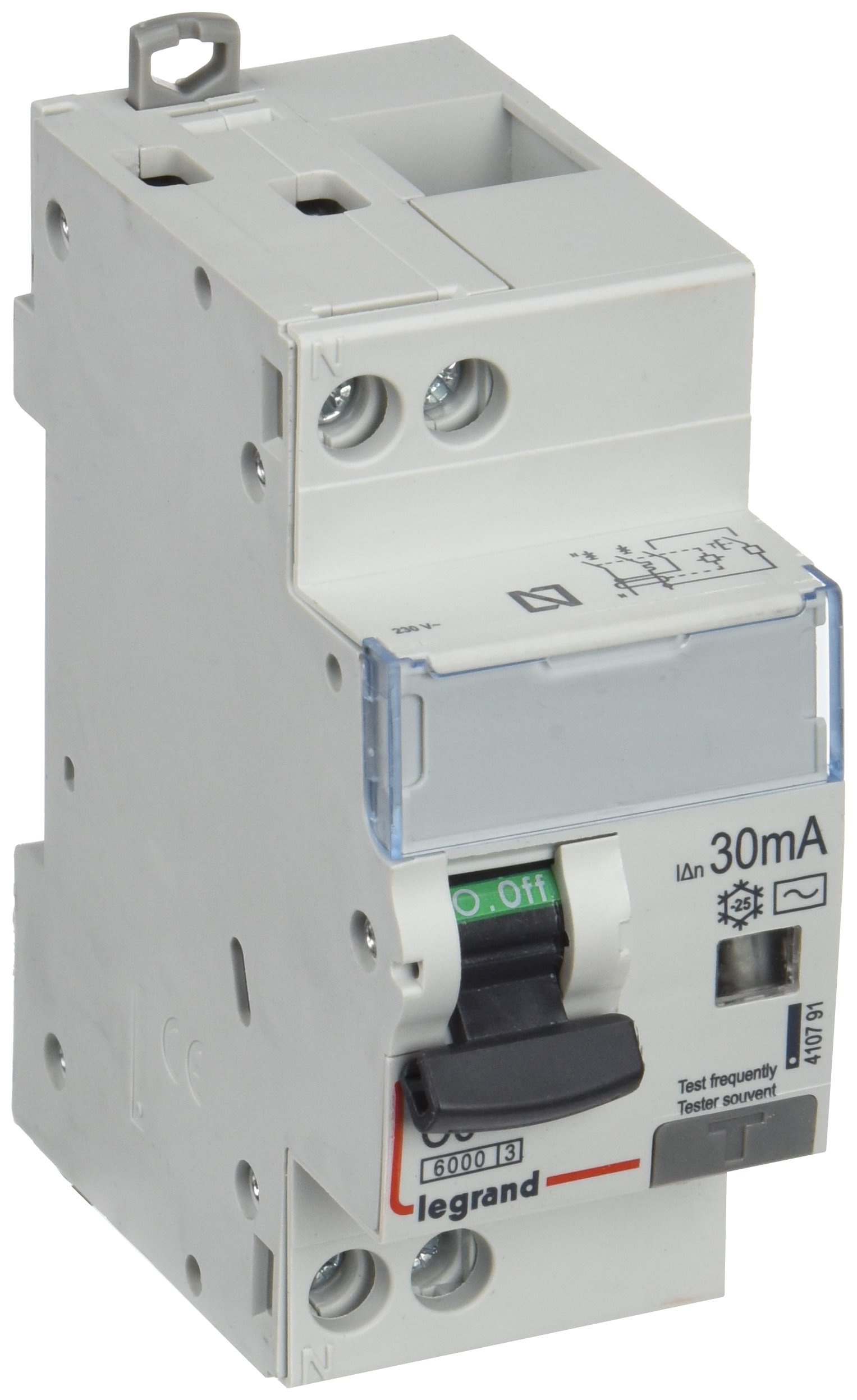 Magnet difer DX3 P+N 30mA C6 disjoncteur differentiel courbe c 6a monophase
