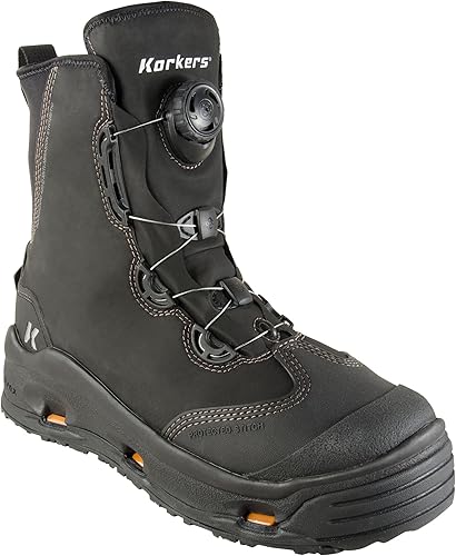 Miniatura 2 de Korkers Devil's Canyon Wading Botas - atléticas y guantes, incluye fieltro intercambiable y suelas Kling-On