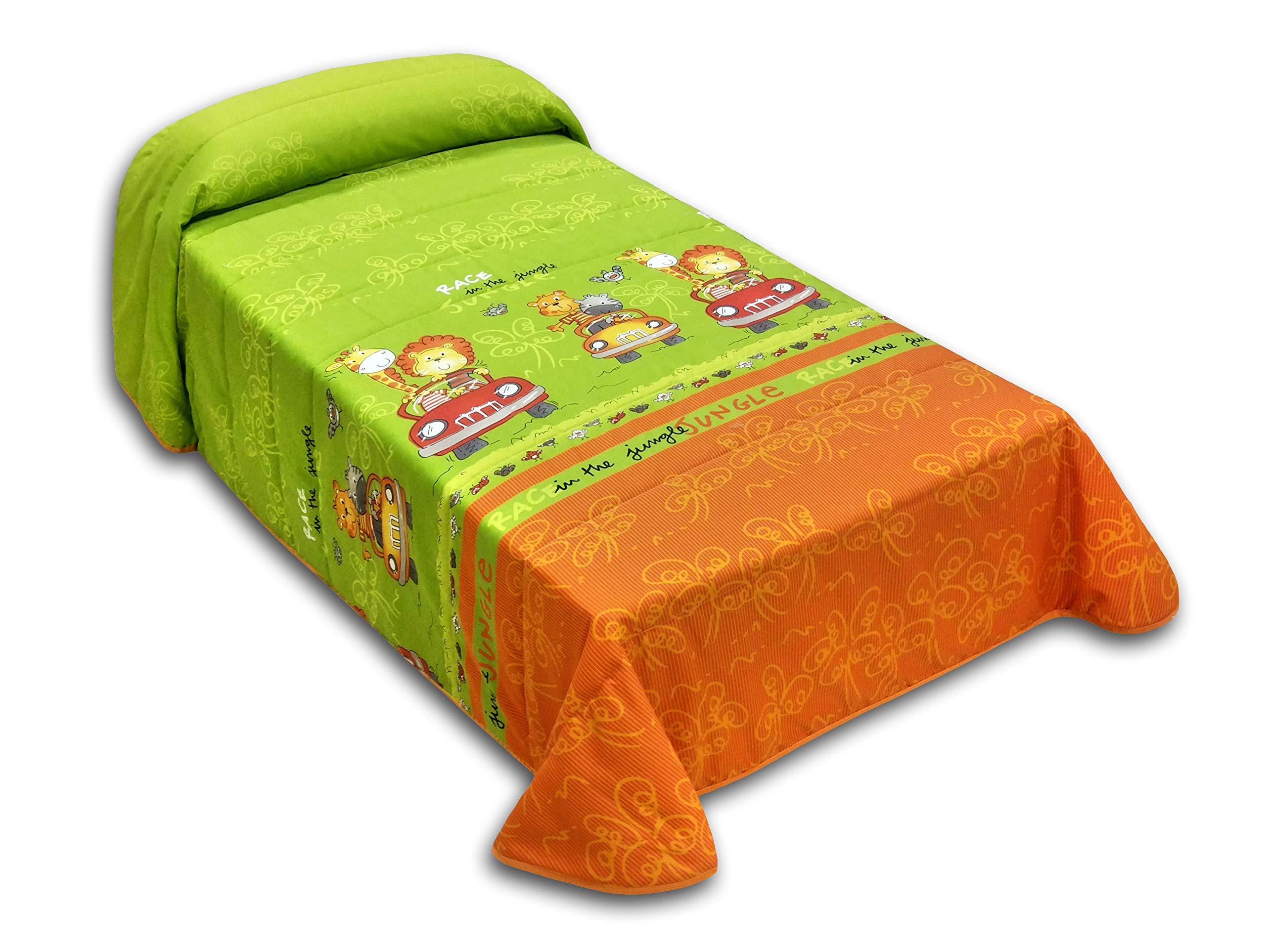 Copriletto matelassé fin respirant JVR Safari coton pour lit 150