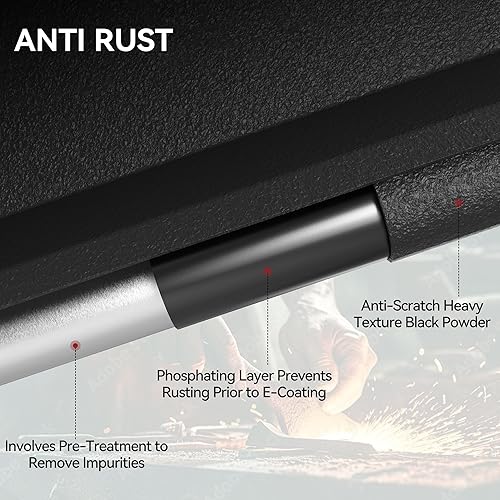 Miniatura 25 de YITAMOTOR - Estribos de 6.5 pulgadas compatibles con Chevy Silverado 2019-2025/GMC Sierra 1500 Crew Cab, 2020-2025 2500HD 3500HD, estribos