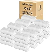 Vista 16 de GOLD TEXTILES Toallas de mano blancas de alta calidad (paquete de 24, 16 x 27 pulgadas), toallas de salón de lujo, uso multiusos para baño, manos