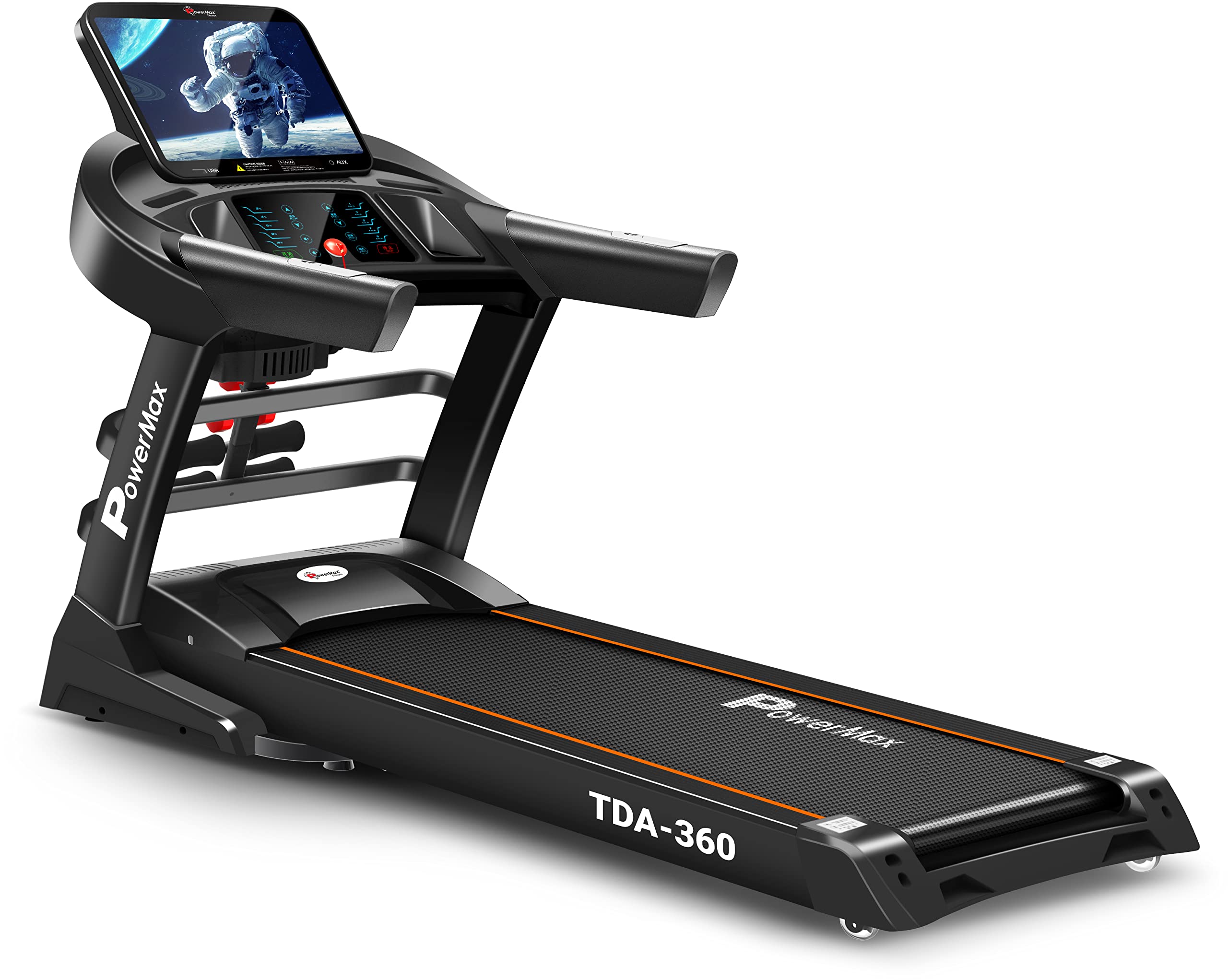 PowerMax Fitness TDA-360 15.6 Inch HD Display Touch Screen (6.0HP Peak) Multi-Function Motorised Treadmill with Automatic Lubrication, Home Use & Automatic Incline (B08NX84M9N) Amazon Price History, Amazon Price Tracker