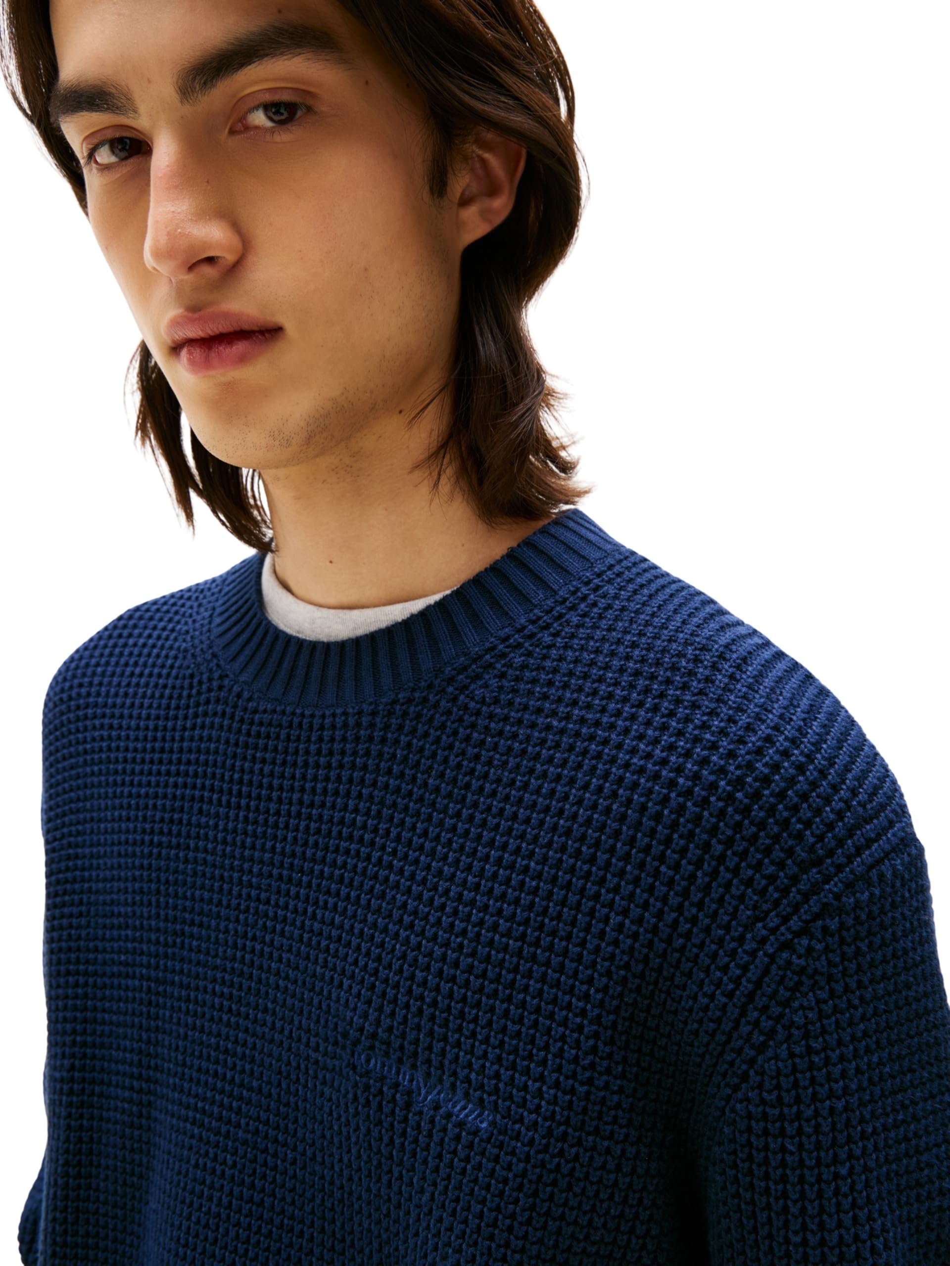 Tommy Jeans Jersey Hombre Script Chunky Jersey de Punto