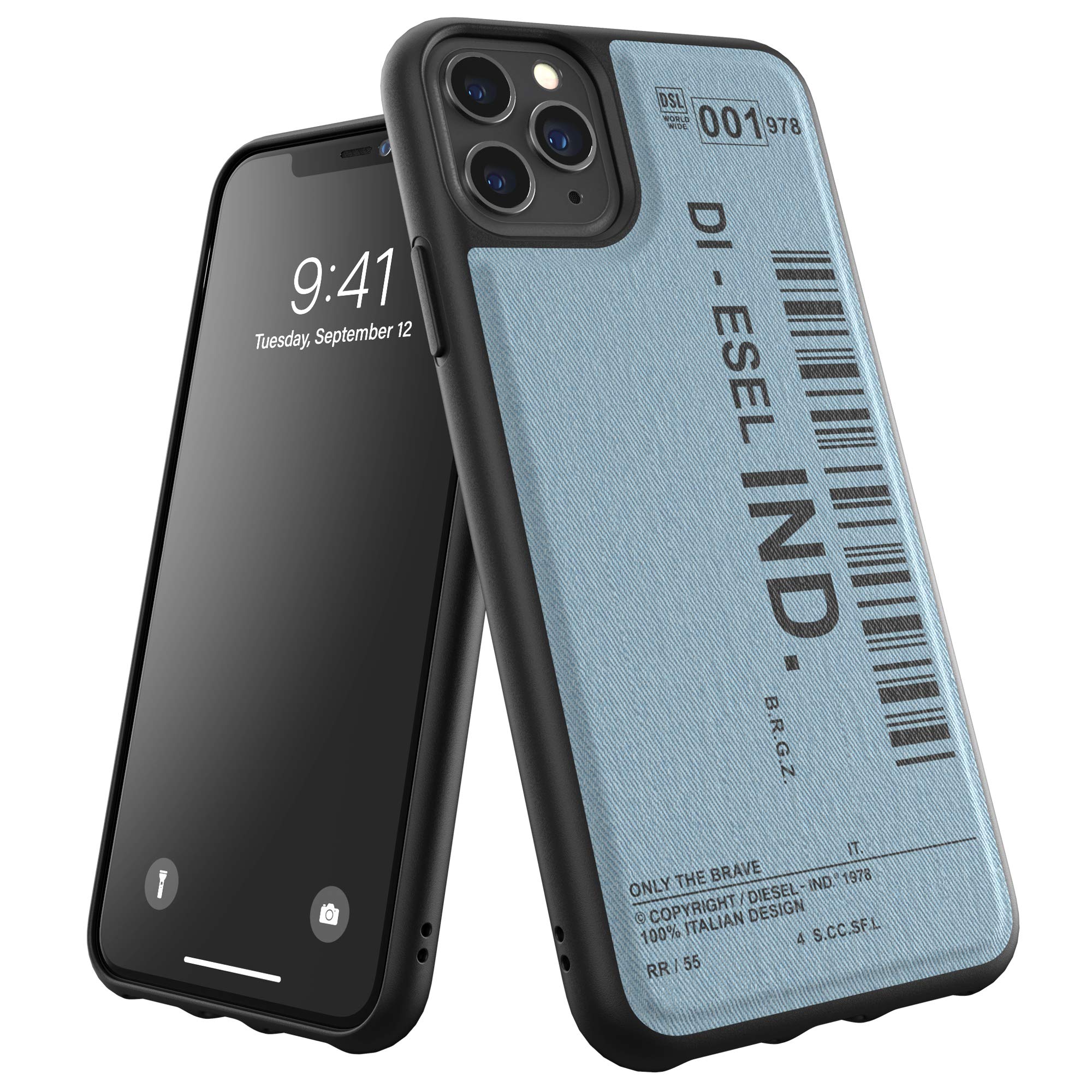 Diesel Phone Case Designed for iPhone 11 Pro, Moulded Denim Case