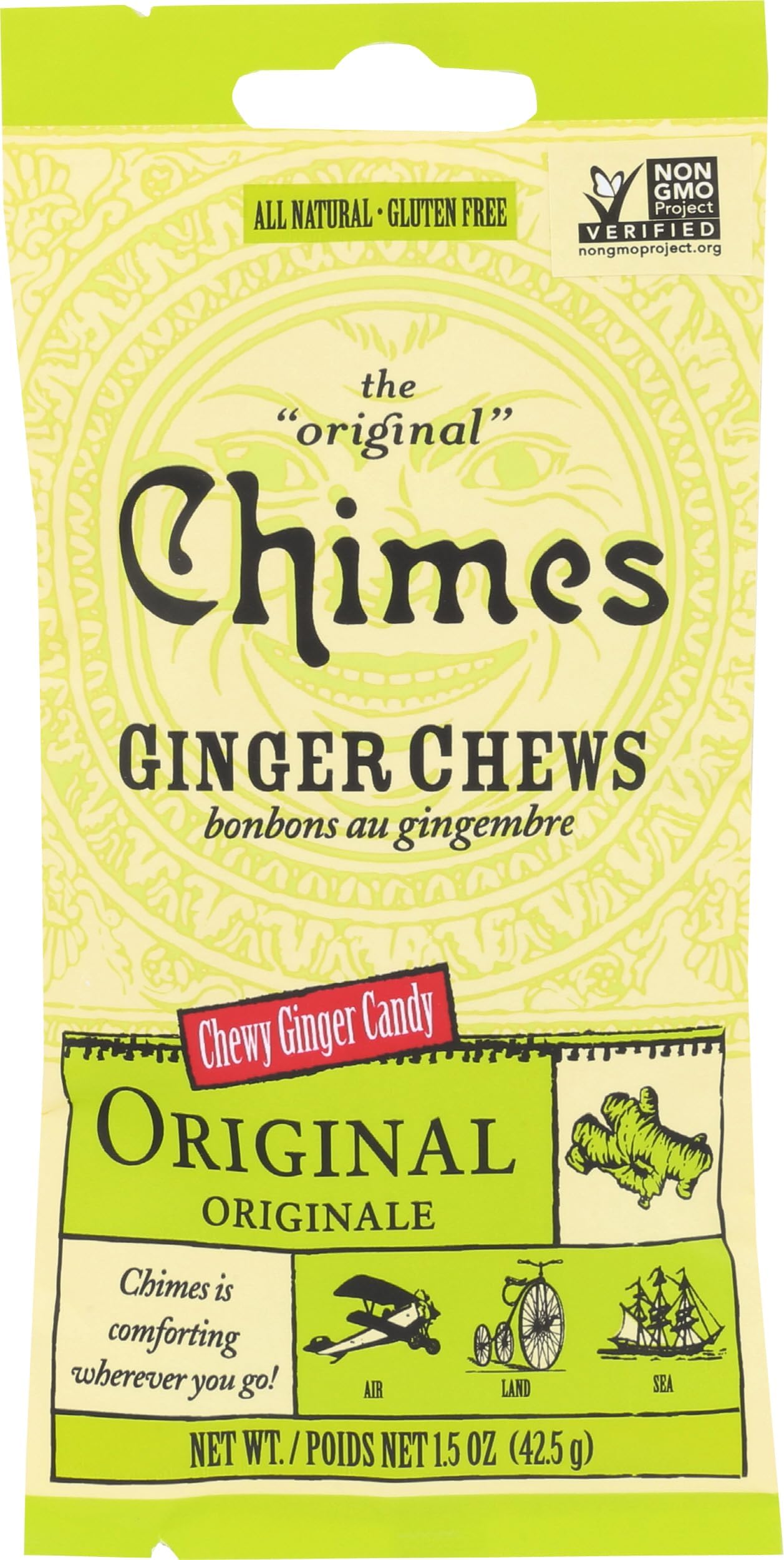 Chimes - Ginger Chews Original 1.5 Oz. 141255