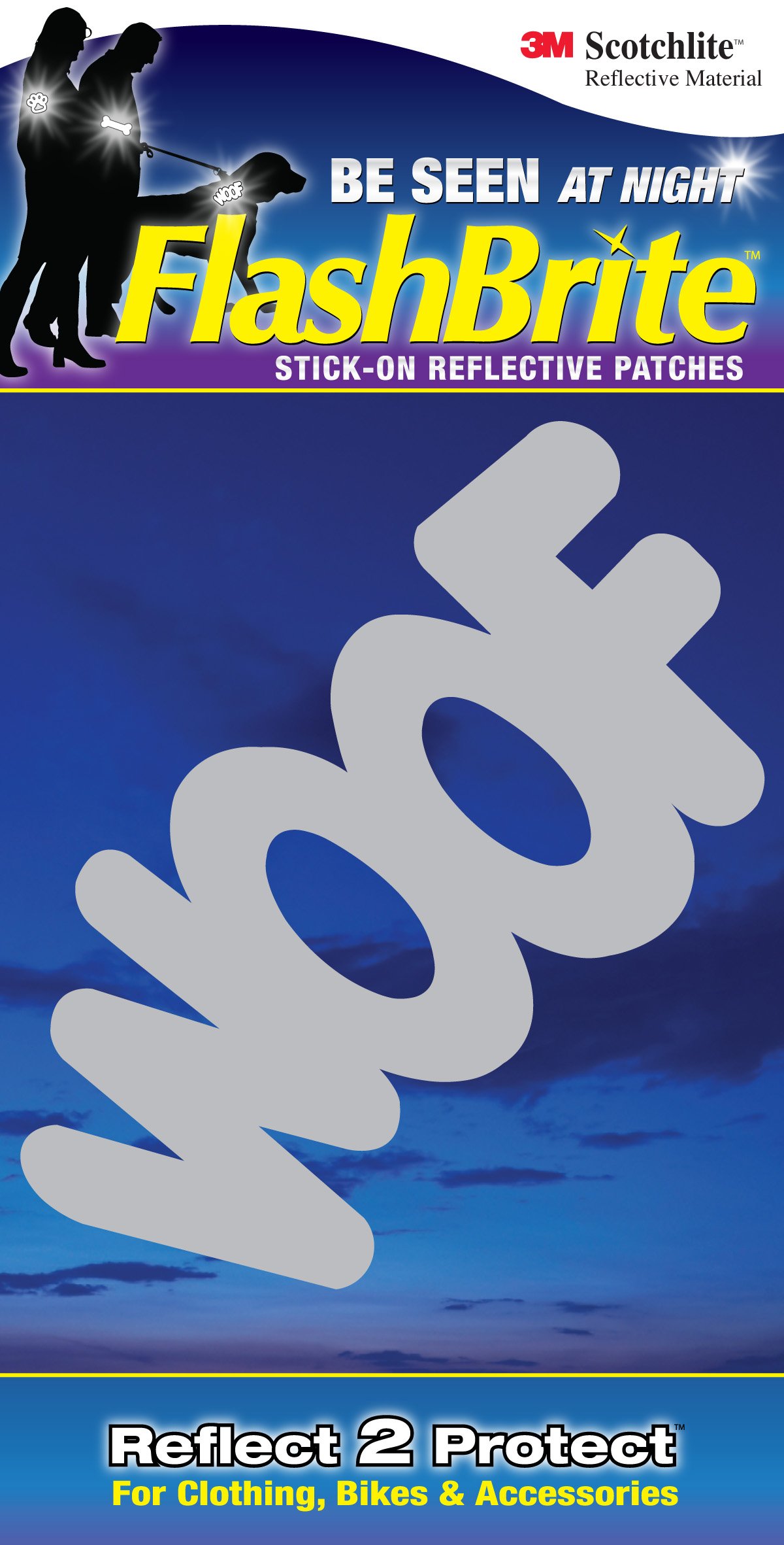 FlashBrite Reflective Patches, Woof