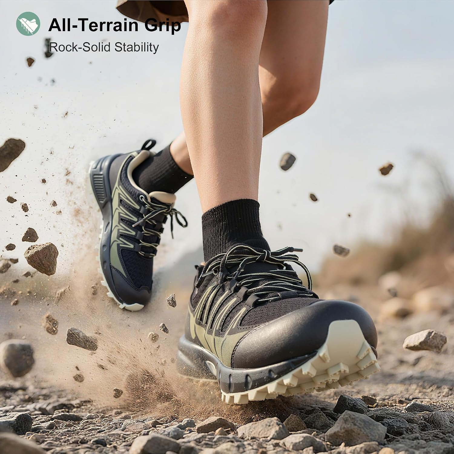 Women's Lightweight Hiking Shoes Breathable Non-Slip Trails Outdoor Sneakers