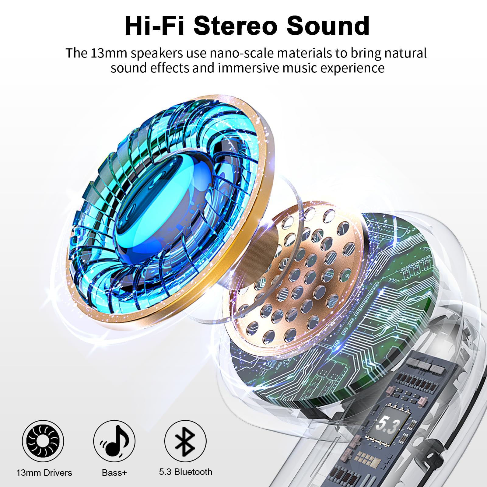 Altezza Acustica BT54 Wireless Earphones Bluetooth 5.4 - Dettaglio