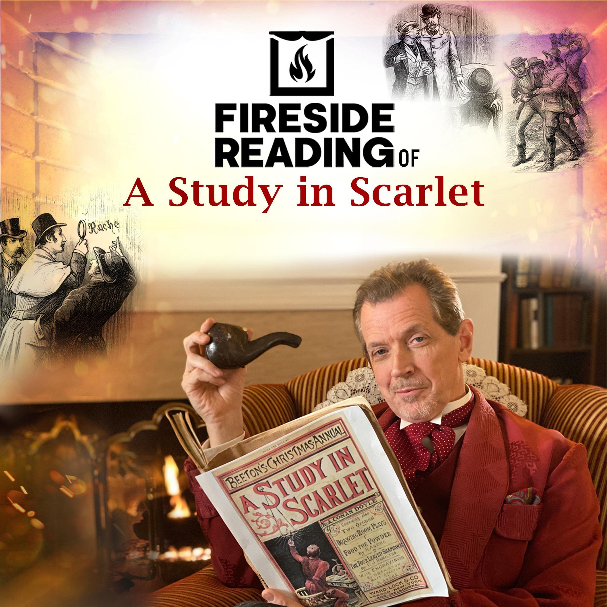 Cover art for Fireside Reading of A Study in Scarlet
