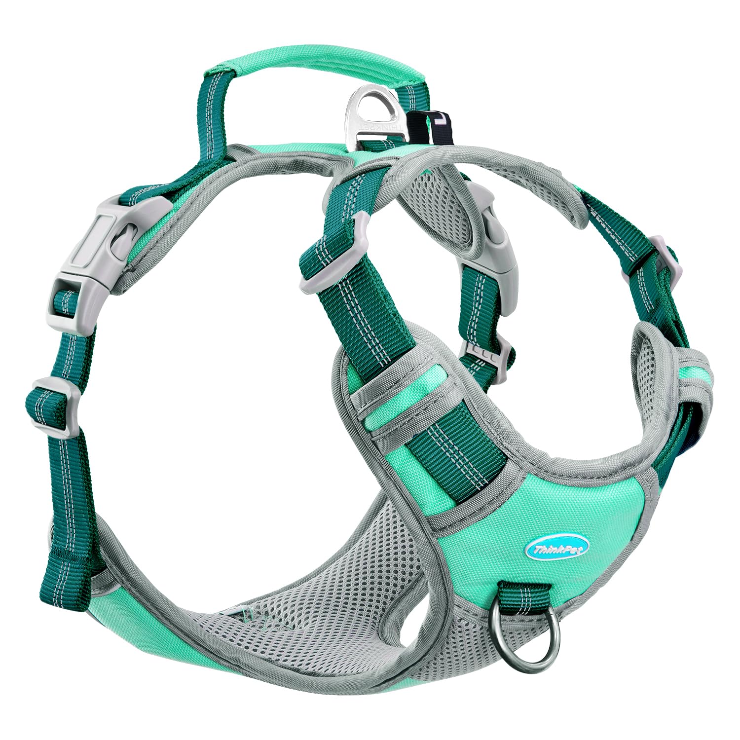 ThinkPet No Pull Harness Breathable Sport Vest with Handle-Dog Harnesses Reflective Adjustable for Medium Large Dogs