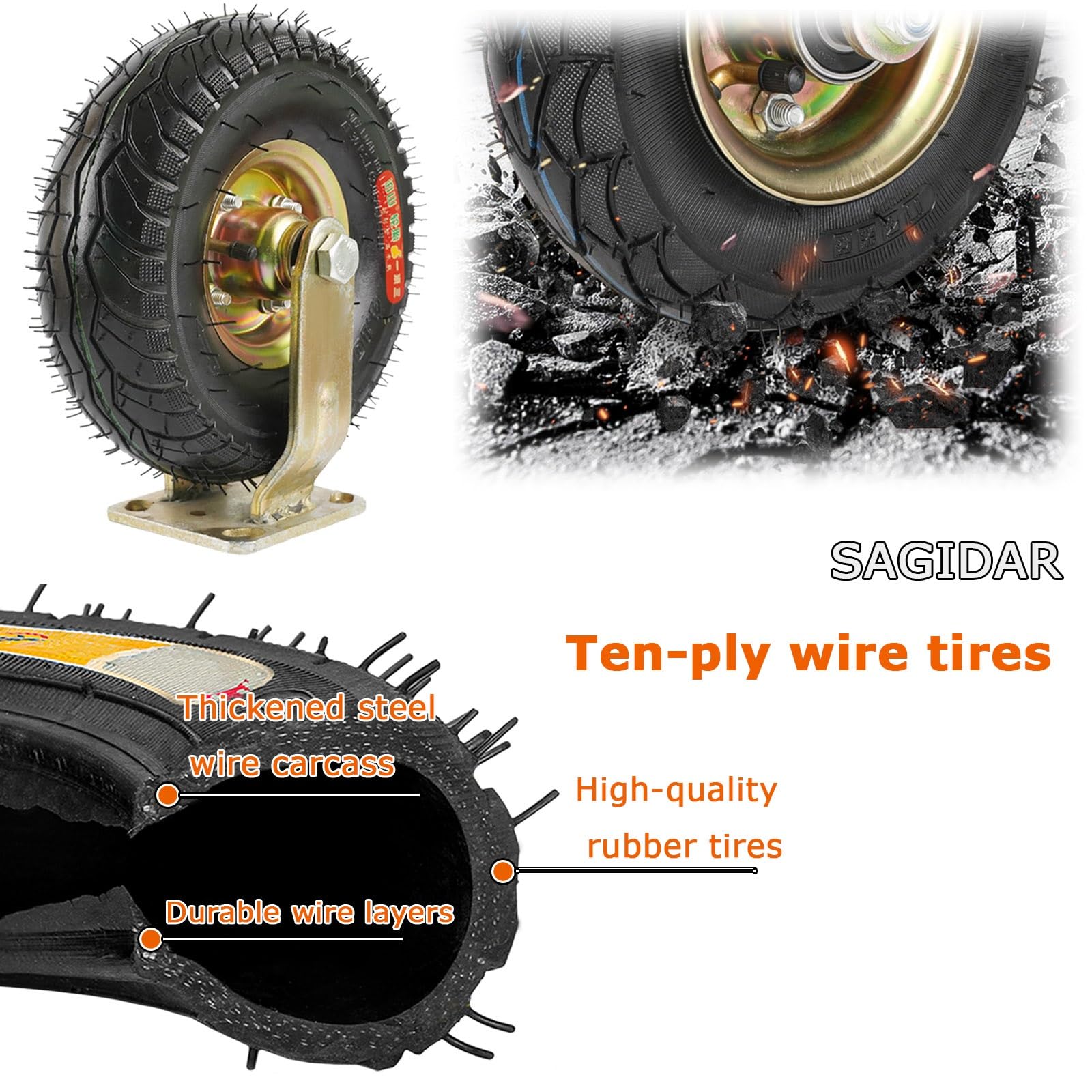 Ruote Girevoli, Ruote Industriali Fisse Per Impieghi Gravosi - Foto 3