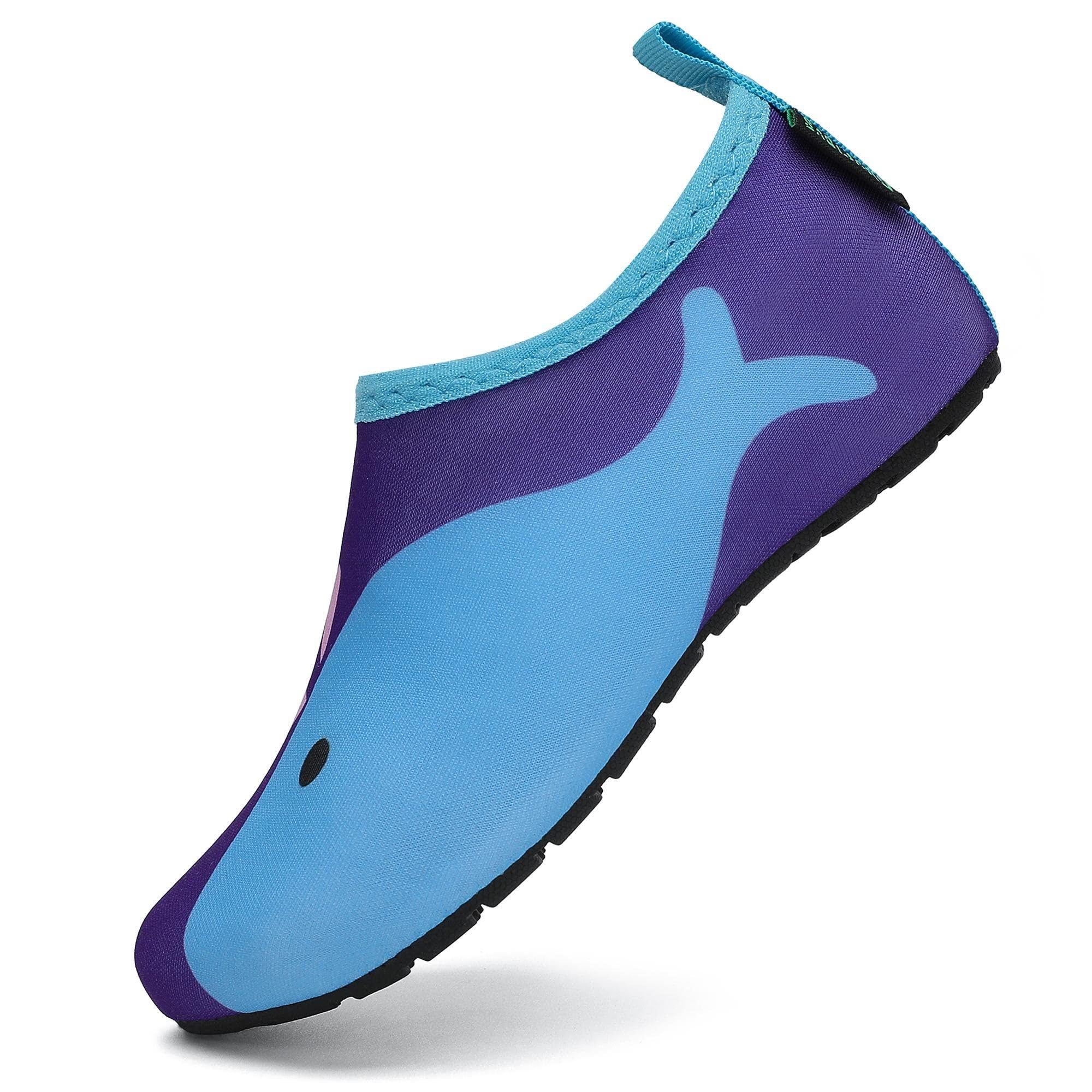 SAGUARO Niños Zapatos de Agua Descalzo Barefoot Respirable Calcetines de Natación Antideslizante de Surf Piscina Playa Yoga Calzado Talla 20-37 EU