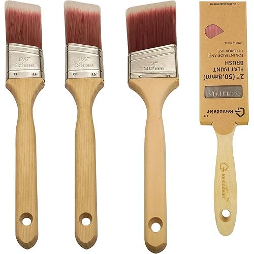 Paint Brushes for Walls-4 Pack，Small Paint Brush，Brushes for Painting，for Wall, Furniture, Trim
