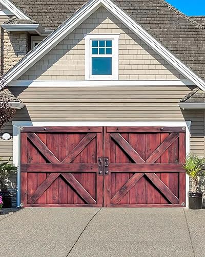 Miniatura 7 de Decoración rústica para puerta de garaje para puerta de garaje, pancarta decorativa retro para puerta de garaje, decoración de fiesta de boda,