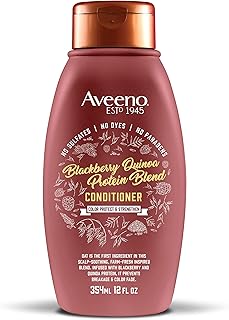 Aveeno Blackberry Quinoa Protein Blend Sulfate-Free Conditioner for Color-Treated Hair Protection, Daily Strengthening & M...