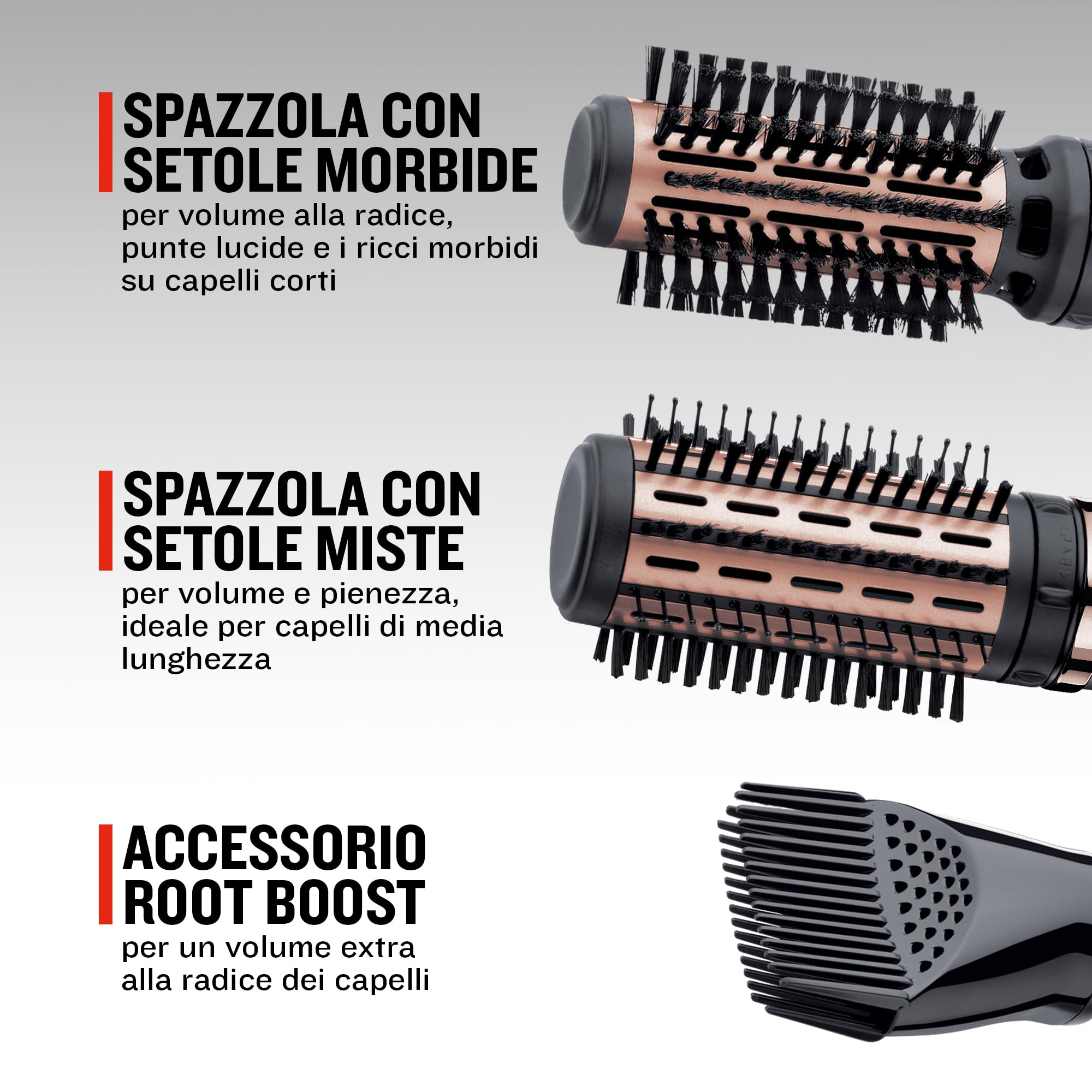 Remington Spazzola rotante per capelli, Asciugacapelli, 1000 W, Setole Morbide (40/50 mm), 2 Velocità e Temp, Rivestimento in Ceramica con Cheratina e Olio di Mandorle, Keratin Protect AS8811