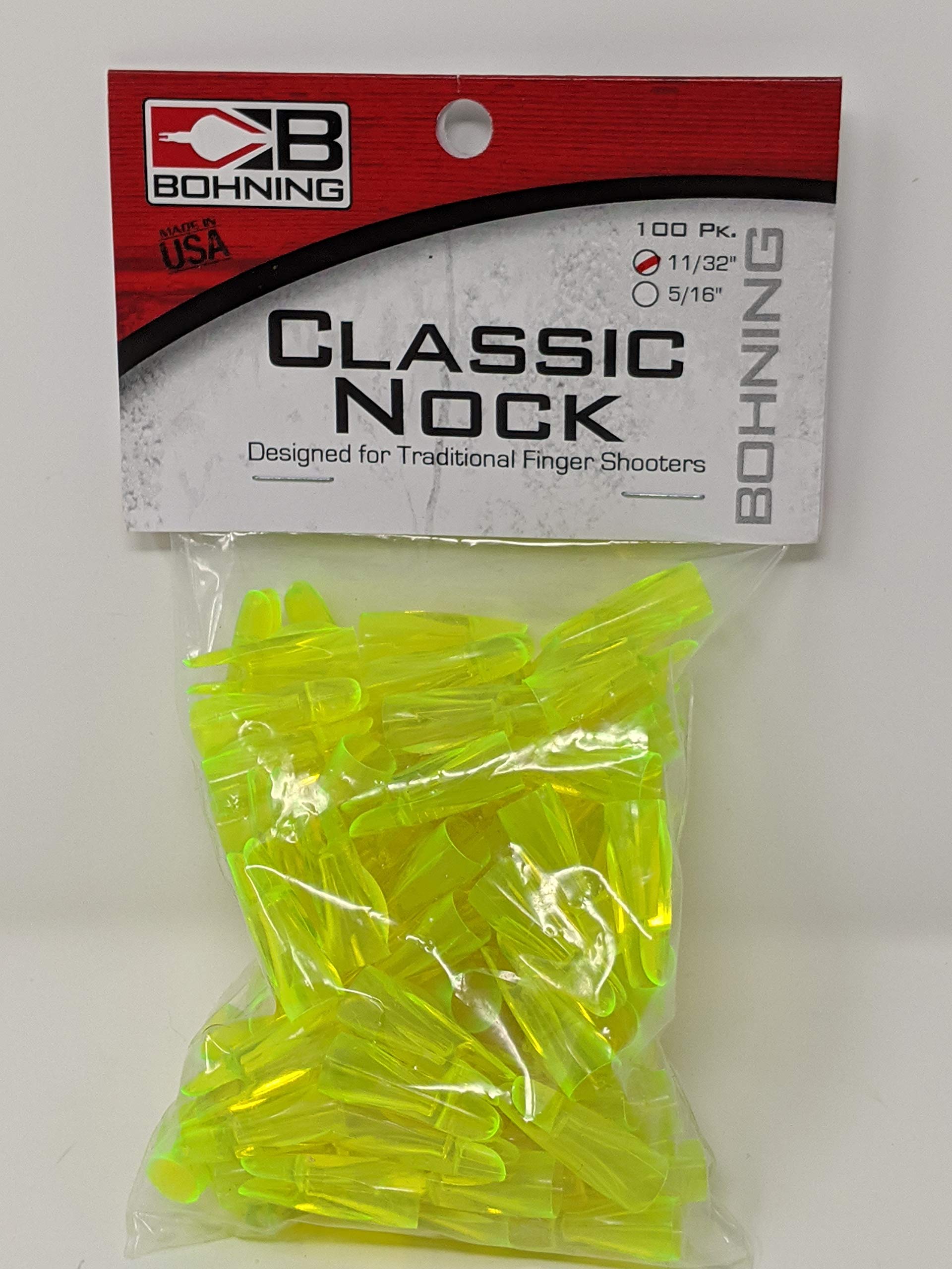 Bohning 11/32" Lime T-Nocks 100 Count