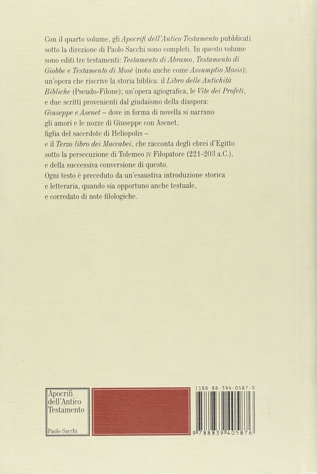 Apocrifi dell'Antico Testamento (Vol. 4)