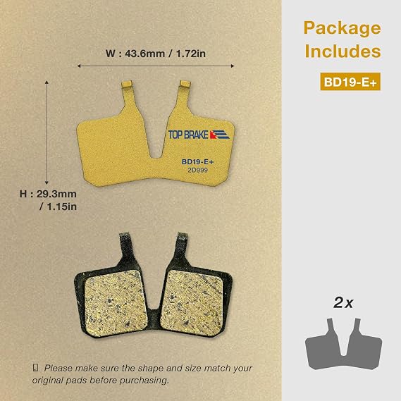 TOP BRAKE Disc Bike Brake Pads Compatible with MAGURA MT5 MT5e MT7 MT7 PRO MT Thirty | MTB eMTB Trail All Mountain Downhill Enduro