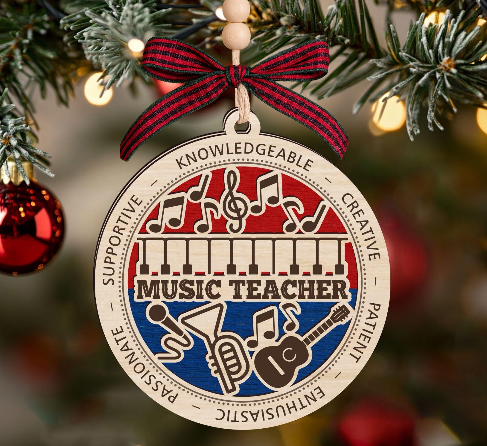 Souvenir en bois professeur de musique cadeau idéal pour exprimer votre gratitude