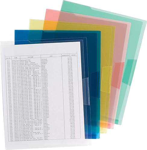 Miniatura 5 de Smead Organized Up - Chaqueta de archivo de proyecto translúcida de polietileno, tamaño carta, transparente, 10 por paquete (85753)