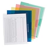 Smead Organized Up Poly Translucent Project Jacket, Letter Size, Assorted Colors, 10 per Pack (85752)