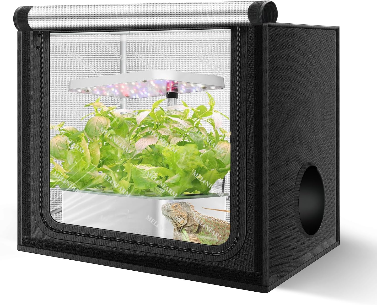 MELONFARM 24"x16"x20" Grow Tent, Double Transparent Viewing Door Indoor Grow Tent, Growing Tent with High Reflective Mylar & Floor Tray, Plant Tent for Indoor Hydroponics Growing
