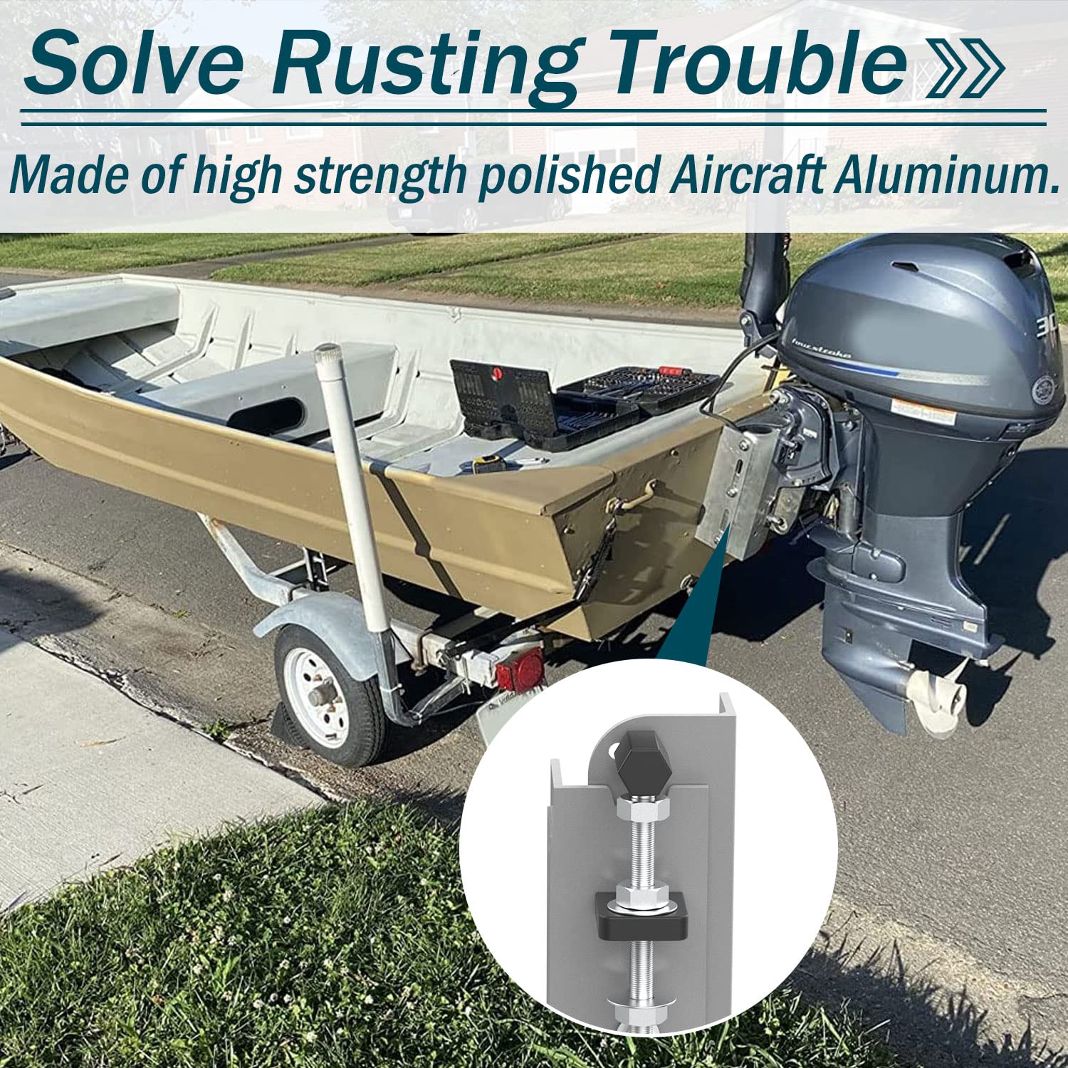 osemar 6'' Setback Jack Plates for Outboard Motor Manual Add Distance