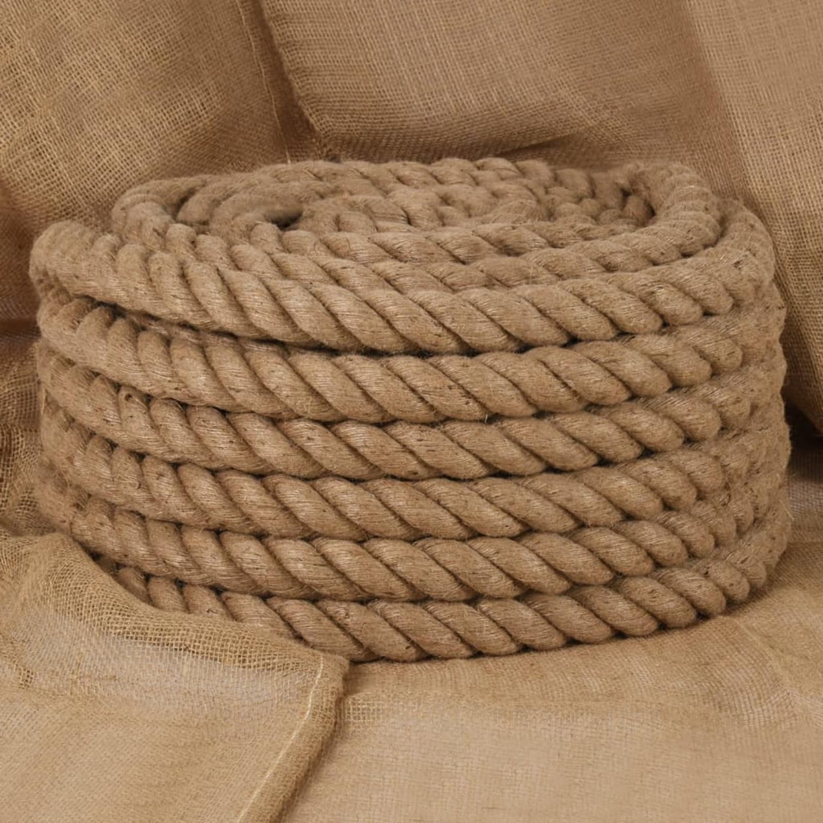 Homgoday Arredo Corda in Juta Lunga 5 m Spessa 60 mm,Arredo Corda Nautica, Corda da Lavoro, Corda Multiuso per attività All'aperto, Corda Nautica, Corda Multiuso