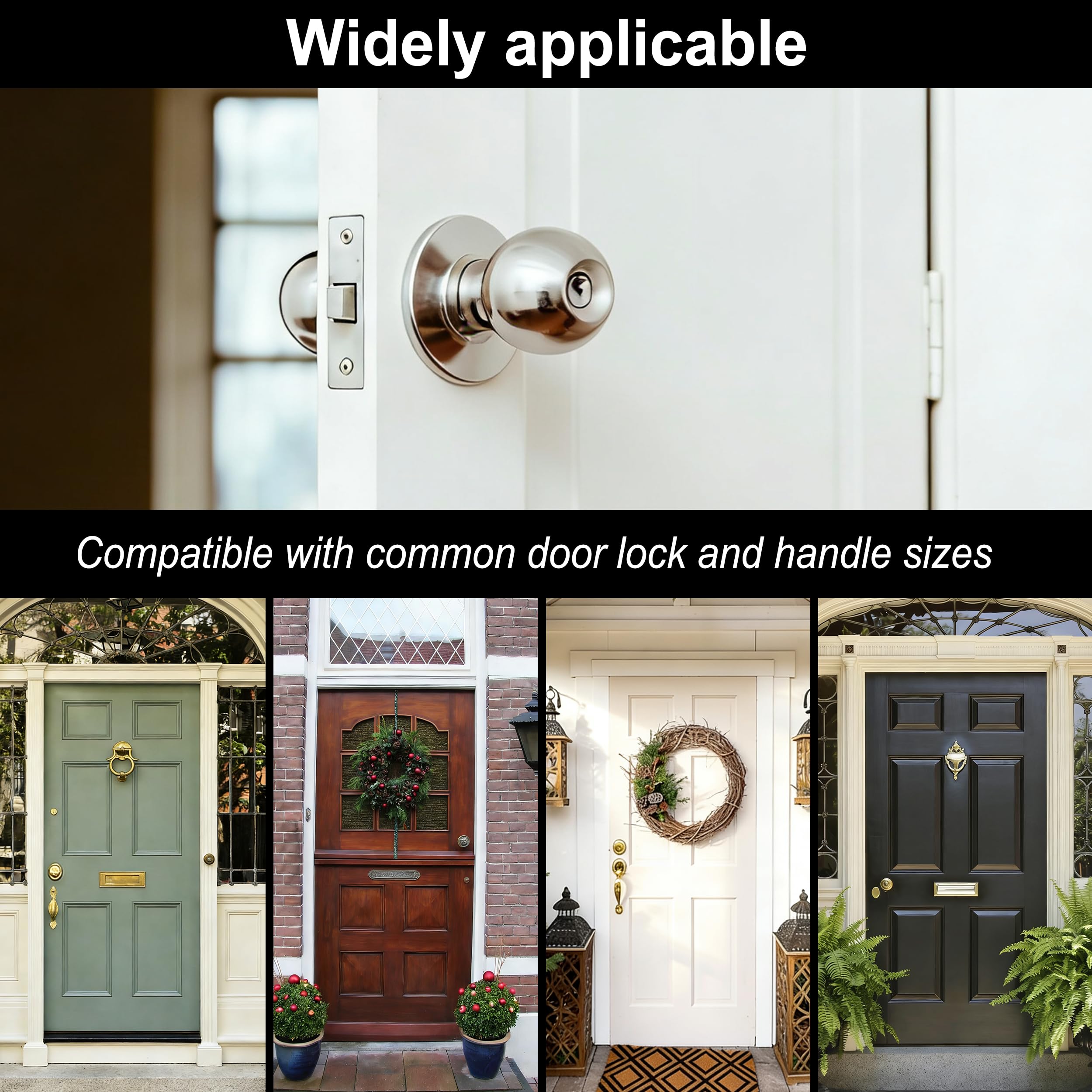 Door Lock Installation Kit, C-Clamp Design Tool-Free Clamping for Wood Doors with Adjustable Bushings, Door Knob Hole Saw Kit for Deadbolt & Knob, Easy Professional Installation Kit — Amazon image 7
