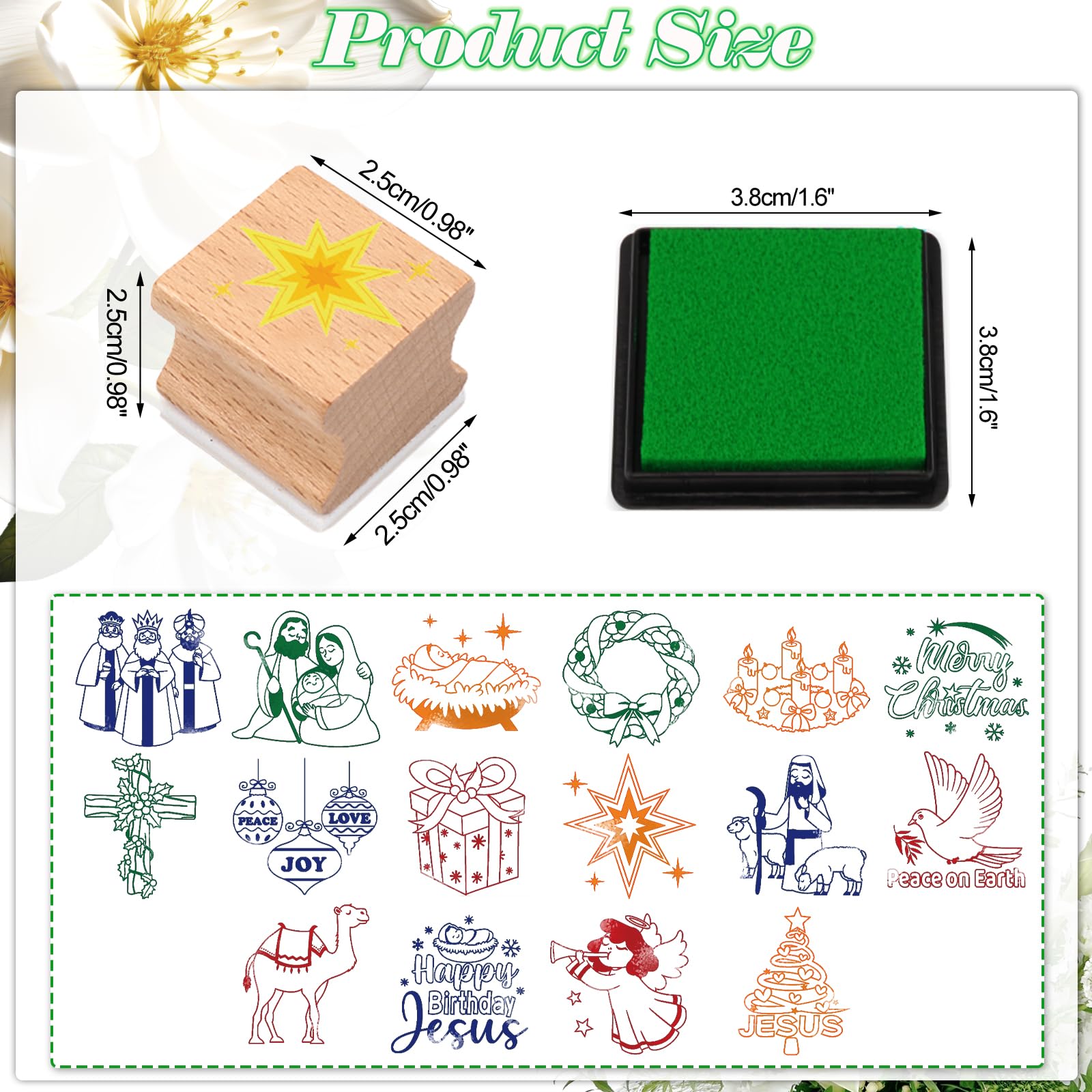 DPKOW Stamps Christmas Nativity Kids Crafting Party Favour - Image 3