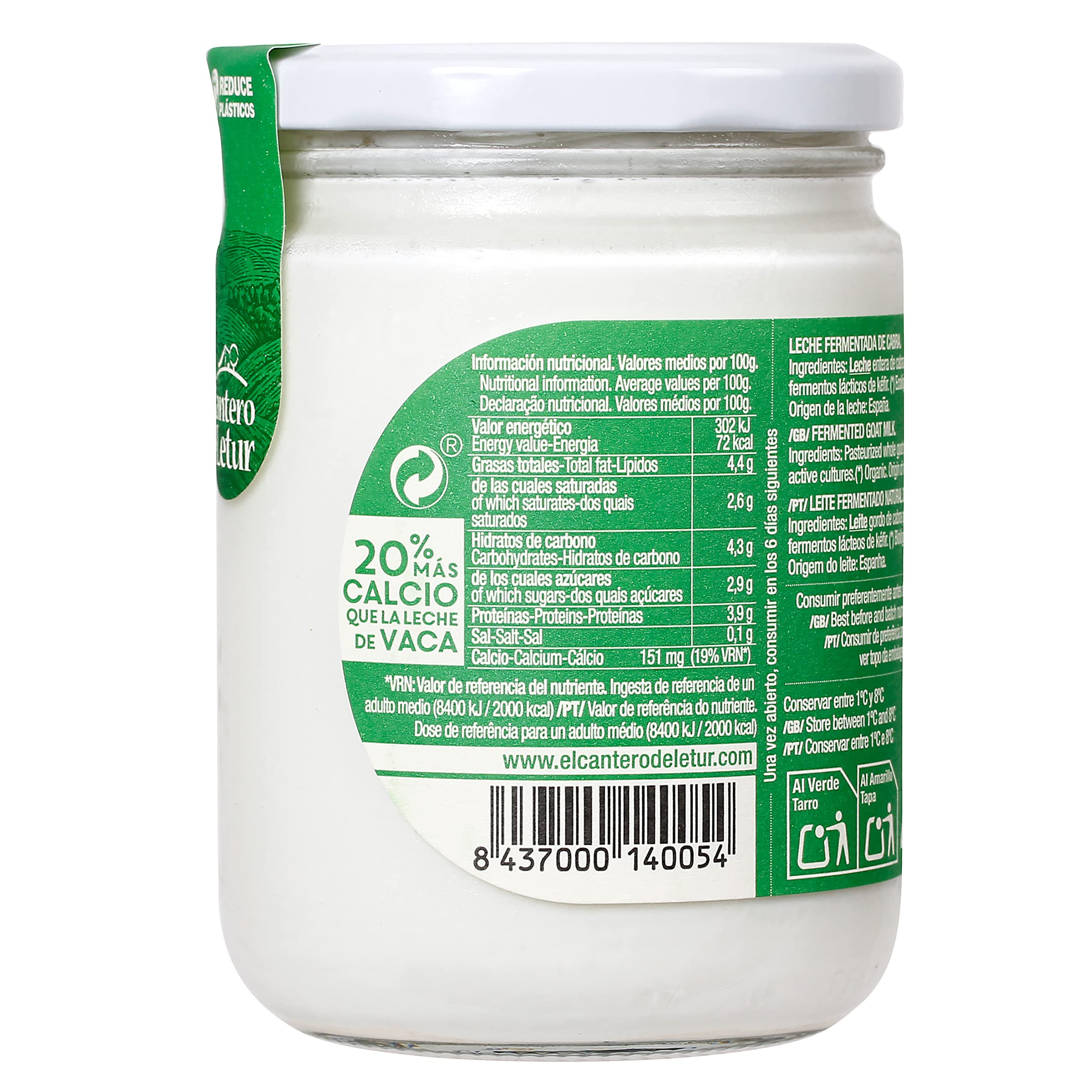 KEFIR DE CABRA entero 420gr. BIO
