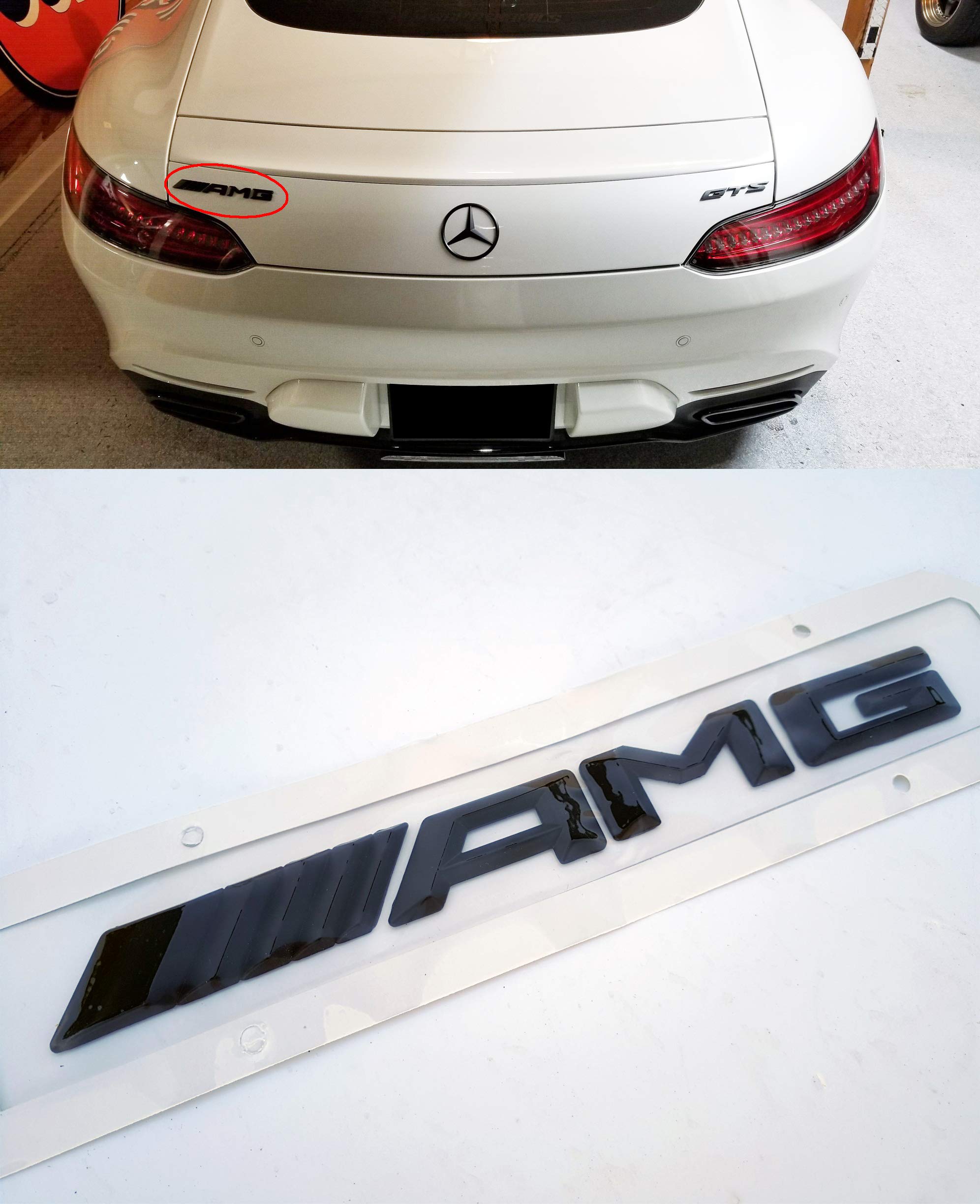 amazon com amg style rear trunk tailgate emblem sticker badge letters decal logo for mercedes benz vehicles black color automotive amg style rear trunk tailgate emblem sticker badge letters decal logo for mercedes benz vehicles black color