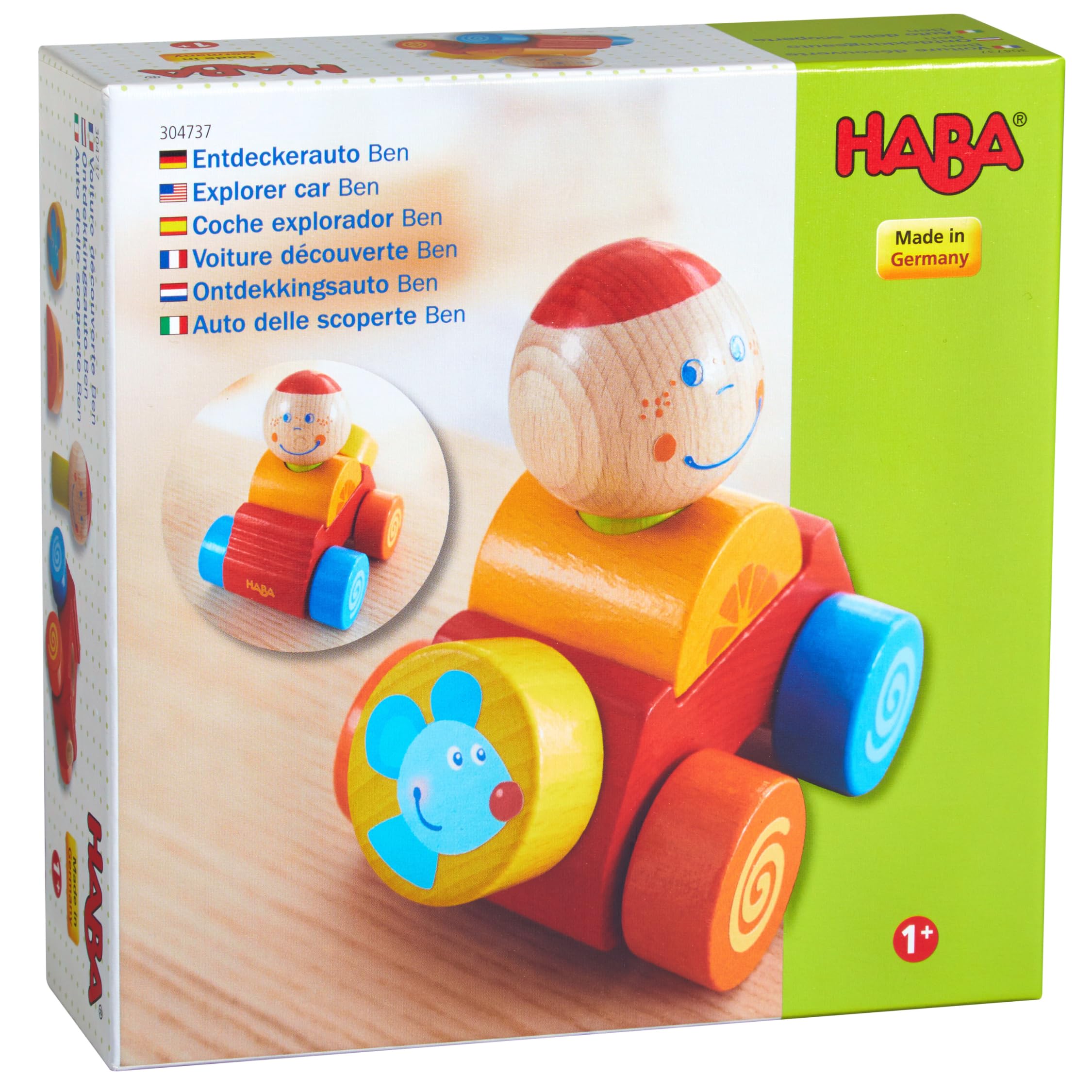 HABA 304737 Explorer Car Ben for Ages 12 Months and Up (Made in Germany)