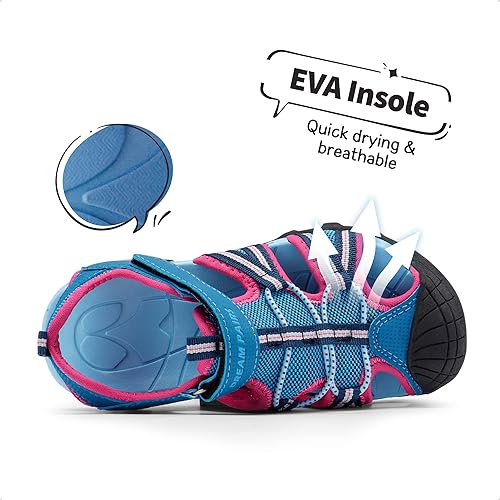 Miniatura 2 de DREAM PAIRS Sandalias deportivas de verano para niños y niñas para niños pequeños y grandes