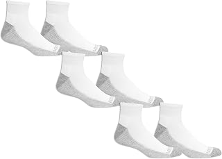 Men's Essential 6 Pair Pack Casual Socks with Cushion and Arch Support