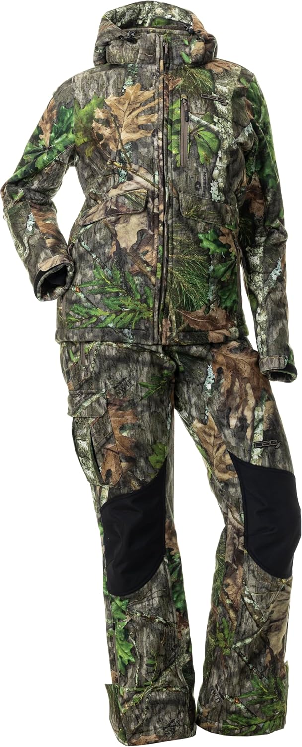 DSG Outerwear Women's Ella 3.0 Hunting Jacket | Mild Climate, Windproof Sherpa-Lined Coat with Removable Hood & DWR Finish