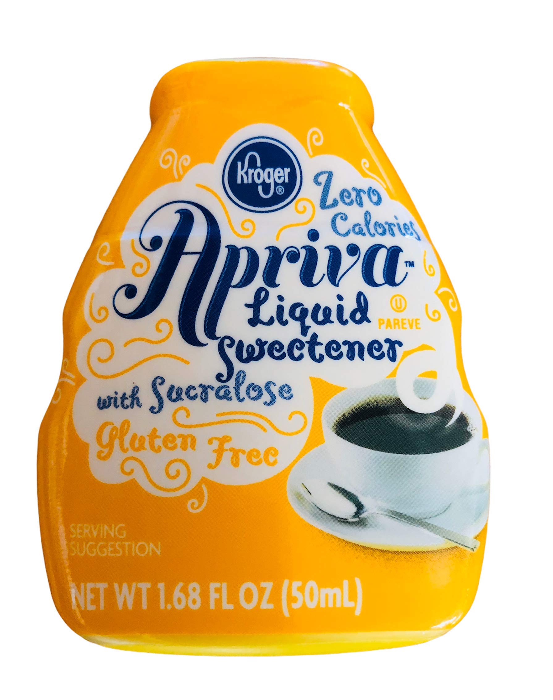 Apriva Zero Calorie Liquid Sweetener with Sucralose Kroger Brand 200 Servings Pocket Sized Bottle