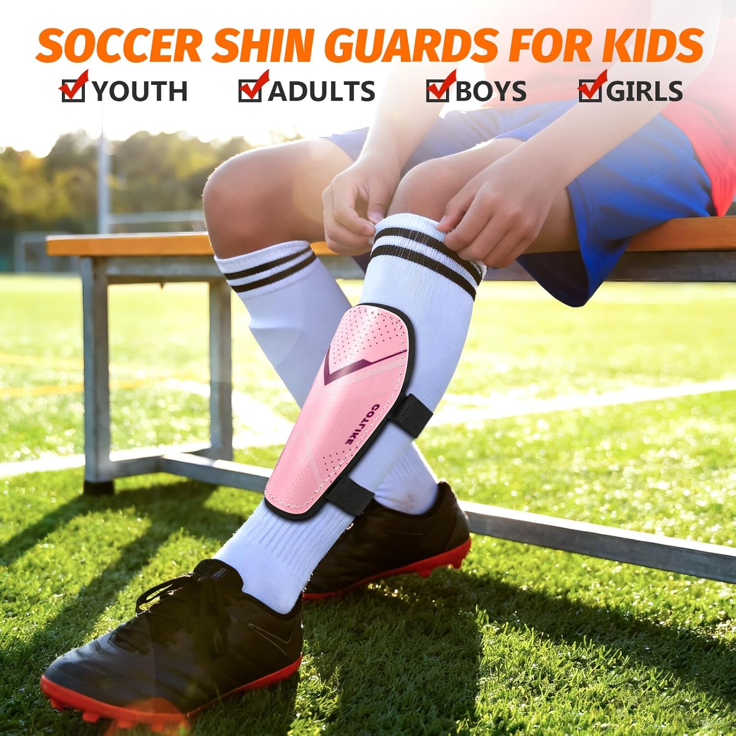 Soccer Shin Guards for Kids Youth Toddler - Football Protective Defender Gear Shin Guards Kids for 3-18 Years, Espinilleras de Futbol para Hombres - Image 3